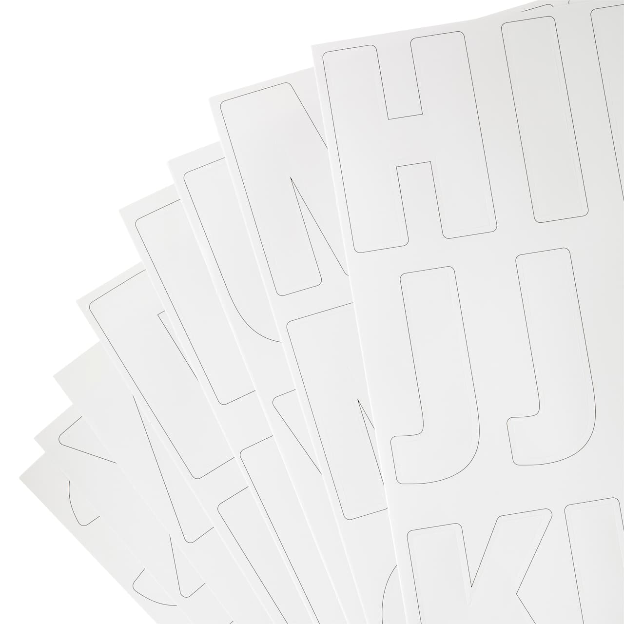 White Alphabet Stickers by Recollections™